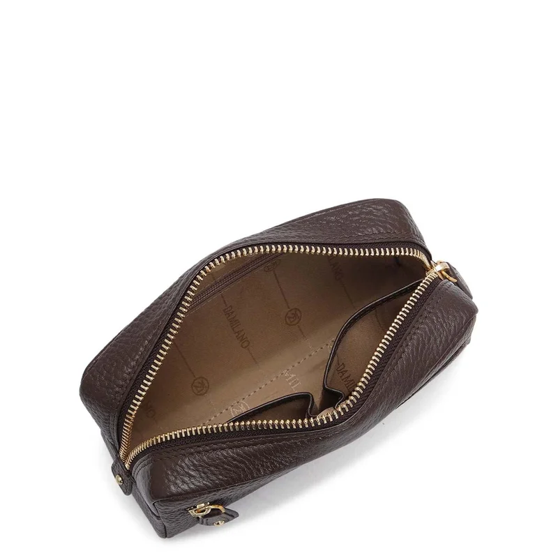 Da Milano Chocolate Wax Leather Multi Pouch - Chocolate  | Best Price UAE